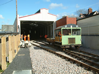 Pway work at Sheffield Park carriage shed - David Chappell - 1 April 2012