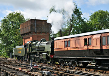 U-class 1638 with LSWR coach 1520 at Sheffield Park - Chris Jennings - 16 June 2012