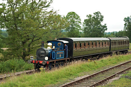 Bluebell with two SECR carriages - Martin Lawrence - 2 September 2012