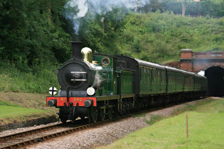 592 leads train out of the tunnel - Tony Sullivan - 19 July 2012