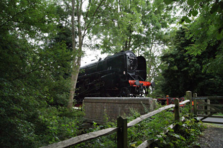 9F on the station drive - Ruth Hayllar - 13 August 2012