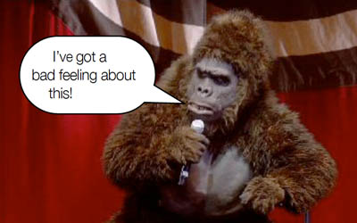 Bollo the Gorilla will be track trecking on 30 Sept 2012