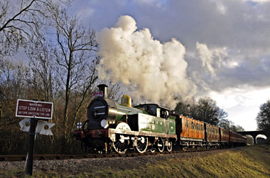 H-class with Victorian Christmas train - Derek Hayward - 21 December 2012