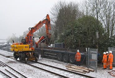 Delivery of rail at East Grinstead - Mike Hopps - 5 December 2012