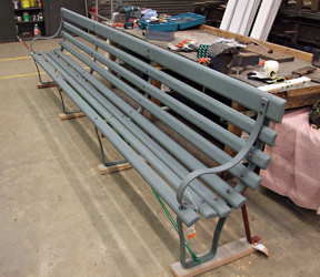 Seat construction at Horsted Keynes - Richard Salmon - 9 March 2013