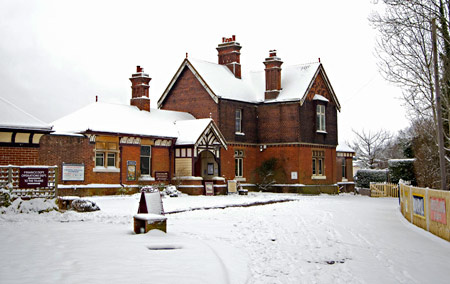 Sheffield Park Station House in the snow - Martin Lawrence - 19 January 2013