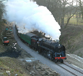 9F on 5.30pm from Sheffield Park - David Chappell - 31 March 2013