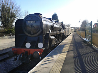 9F arriving at East Grinstead - Cameron Smith - 20 April 2013
