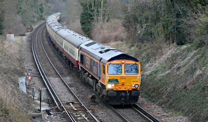 66739 heads the returning railtour at Sanderstead - Nathan Gibson - 28 March 2013