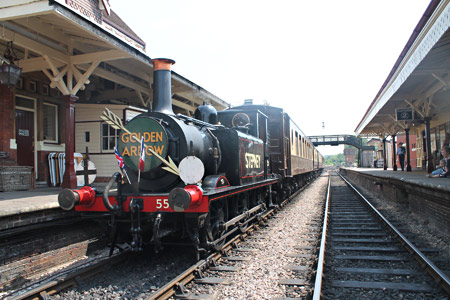 Stepney at the head of the Golden Arrow at Sheffield Park - Nathan Gibson - 14 July 2013