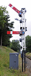 Refurbished Kingcsote Up Home signal - Derek Hayward - 31 July 2013