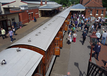 Crowds and canopies at Sheffield Park - Brian Lacey - 29 June 2013