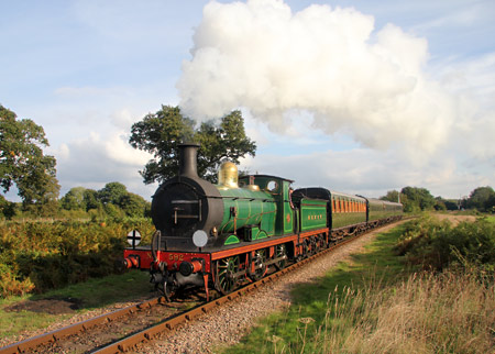 592 with the 4pm from Sheffield Park - David King - 12 October 2013