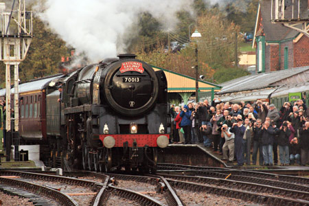 H-class with Victorian carriages at Sheffield Park - John Sandys - 31 October 2013