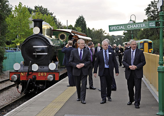 The Duke after leaving the train at East Grinstead - Derek Hayward - 10 October 2013
