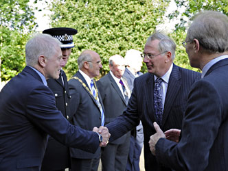 Roy Watts introduced to HRH The Duke of Gloucester - Derek Hayward - 10 October 2013