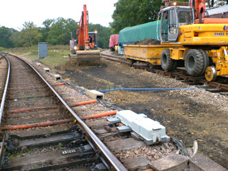 Site preparations for work on No.23 points at Horsted Keynes - Alan Dengate - 1 Oct 2013