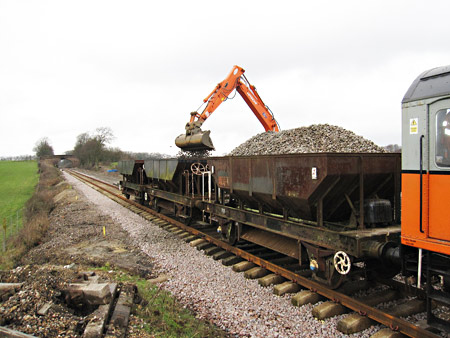 Ballast wagons on trackwork - Mike Hopps - 31 January 2014