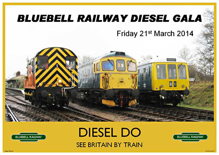 Diesel Gala poster - Heritage Rail Posters