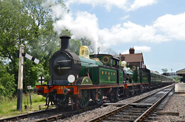 H-class and C-class ready to leave Sheffield Park - John Goss - 11 June 2014