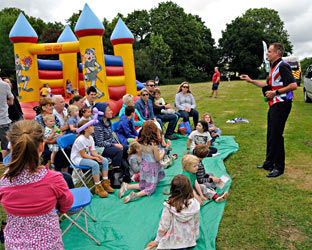 Marco the Magician at the Food Festival - Derek Hayward - 5 July 2014