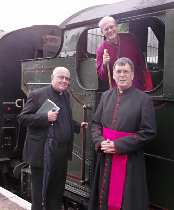 Chaplains and Bishop Mark at Kingscote - 20 July 2014 - Bluebell Official Photo