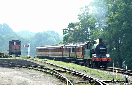 H-class approaches Horsted Keynes with the Victorian train - Richard Salmon - 6 September 2014