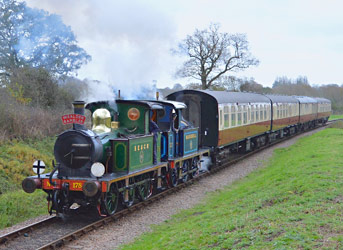 The pair of SECR Ps with the Wealden Rambler afternoon tea train - Steve Lee - 8 November 2014