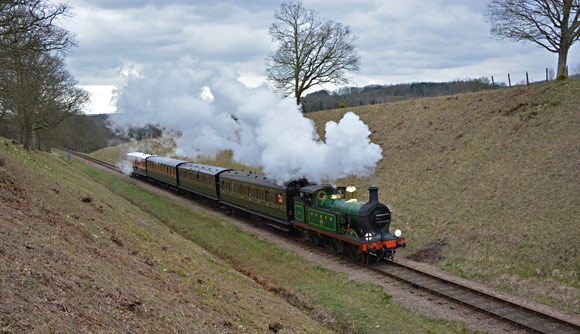 H-class with Edwardian train - David Stubbings - 21 March 2015