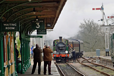 H-class arriving at Horsted Keynes - Brian Lacey - 7 February 2015