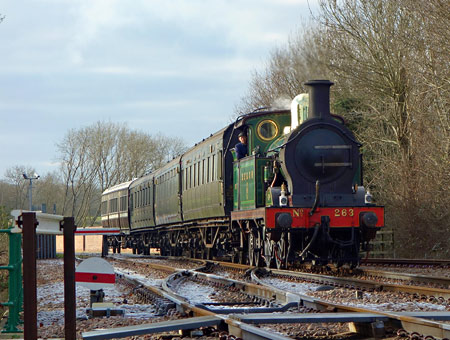 H-class approaching East Grinstead - Brian Lacey - 30 December 2014