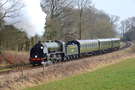 S15 with photo charter at Freshfield Curve - Steve Lee - 11 March 2015