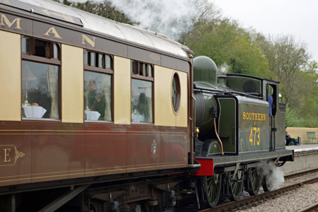 E4 with Pullman Luncheon train at East Grinstead - Brian Lacey - 26 April 2015