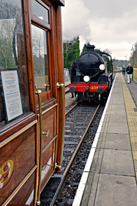 U-class with GNR Saloon at East Grinstead - Brian Lacey - 4 April 2015