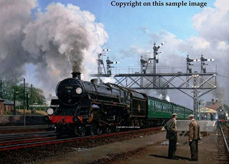 Copyright sample of painting - Camelot at Basingstoke - Malcolm Root G.R.A.