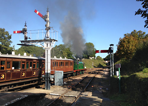 H-class with the Victorian set at Horsted Keynes - Richard Salmon - 26 September 2015