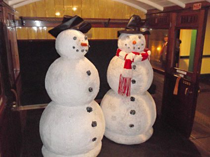 Snowmen in coach 3360 - 8 November