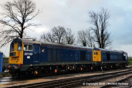 Class 20s on gauging test at Sheffield Park - Martin Lawrence - 1 February 2016