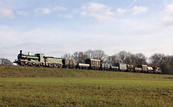 C-class with goods train - Alex Fisher - 27 February 2016