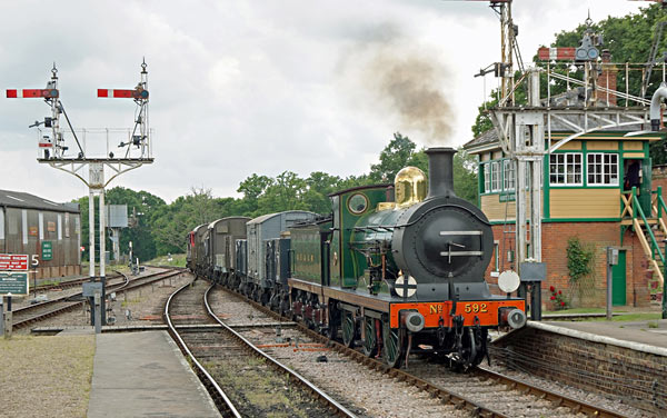 C-class passes through Horsted Keynes with goods train - Brian Lacey - 11 June 2016