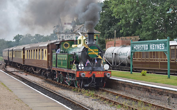 H-class with Pullmans at Horsted Keynes - John Sandys - 29 August 2016