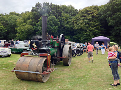 Aveling Porter Steam Rollers, vintage motor cycles and cars at Vintage Transport Weekend - Richard Salmon - 13 August 2016