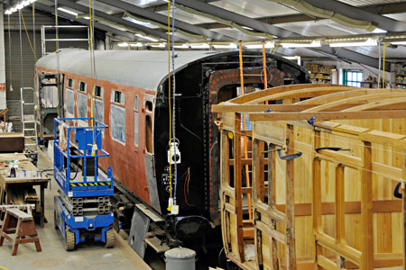 Bulleid and Stroudley carriages in the C&W works - Derek Hayward - 2 October 2016