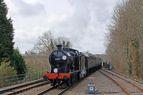 SR Q-class brings its train into East Grinstead - Brian Lacey - 4 March 2017