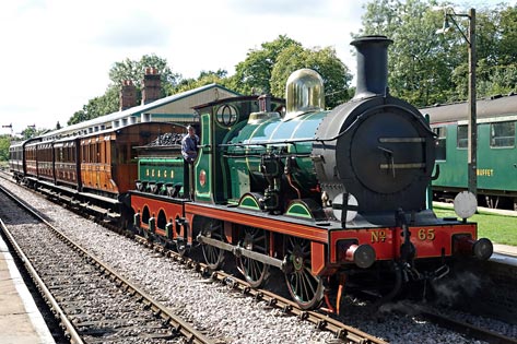 65 with vintage train at Horsted Keynes - Brian Lacey - 9 September 2017