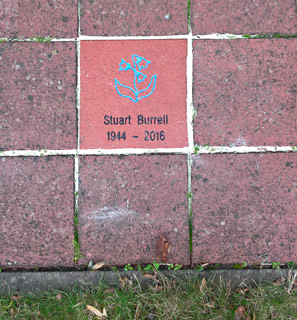 Memorial block for Stuart Burrell - Chris Saunders