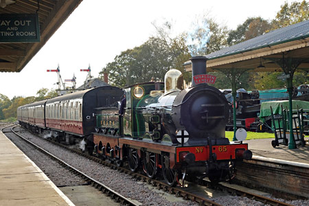 The SECR O1 at Horsted Keynes with the Wealden Rambler - Brian Lacey - 28 October 2017