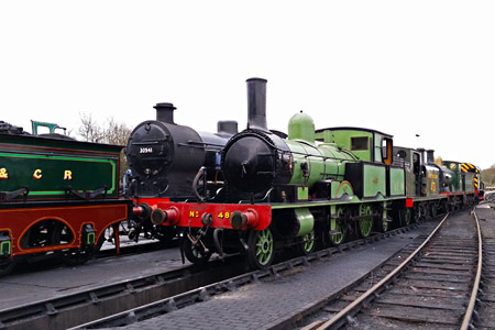 The Adams, Birch Grove and the C-class being shunted at Sheffield Park - Martin Lawrence - 29 November 2017