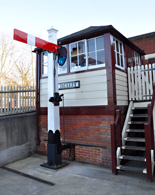 Withyham signal box and visitor-operated signal at Sheffield Park - Tony Hillman - 25 February 2018