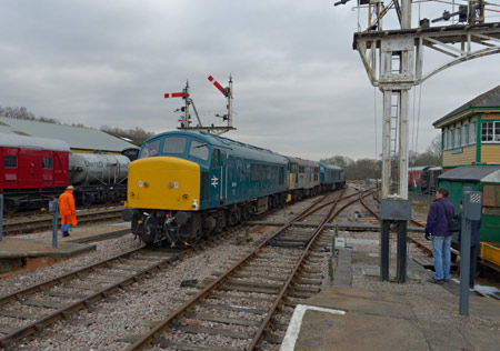 The visiting diesels at Horsted Keynes - Mike Anton - 19 March 2018
